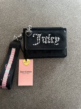 Juicy Couture❤️All That Glitter Wristlet/Wallet With Dual Foil & Rhinestones~NWT